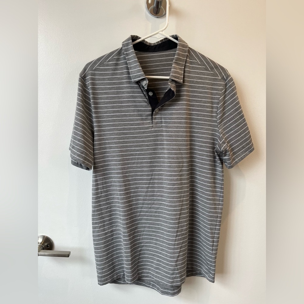 Men’s Medium Lululemon Striped Polo